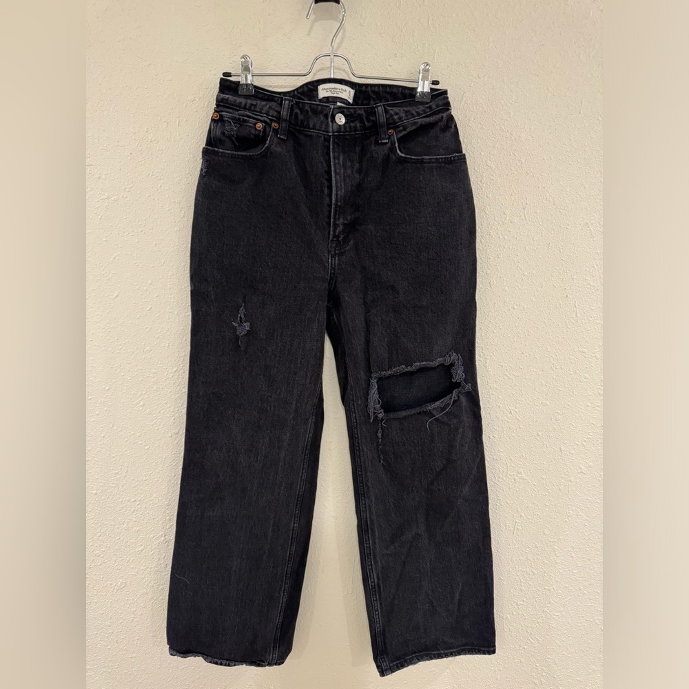 Abercrombie & Fitch Curve Love High Rise 90s Relaxed Jeans - size 4xs